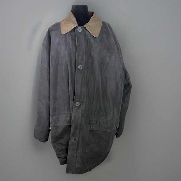 London Fog Other - London Fog Men’s Black Zip Coat XL Reg w/ Removable Liner & Nubuck Collar